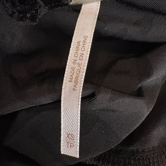 Free People Boogie Night Black Velvet mini dress - Picture 3 of 5